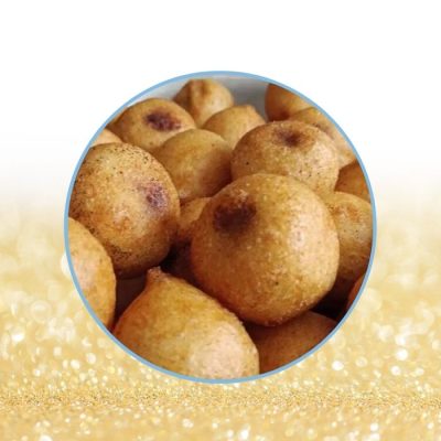 Poornalu is a traditional Indian sweet. It is a sweet delicacy made from a filling of sweetened Bengal gram and jaggery, encased in a dough made from rice flour