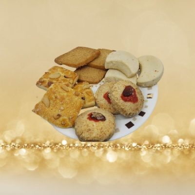 Mixed biscuits often include a variety of classic biscuits, such as butter cookies, chocolate chip cookies, oatmeal cookies, coconut macaroons